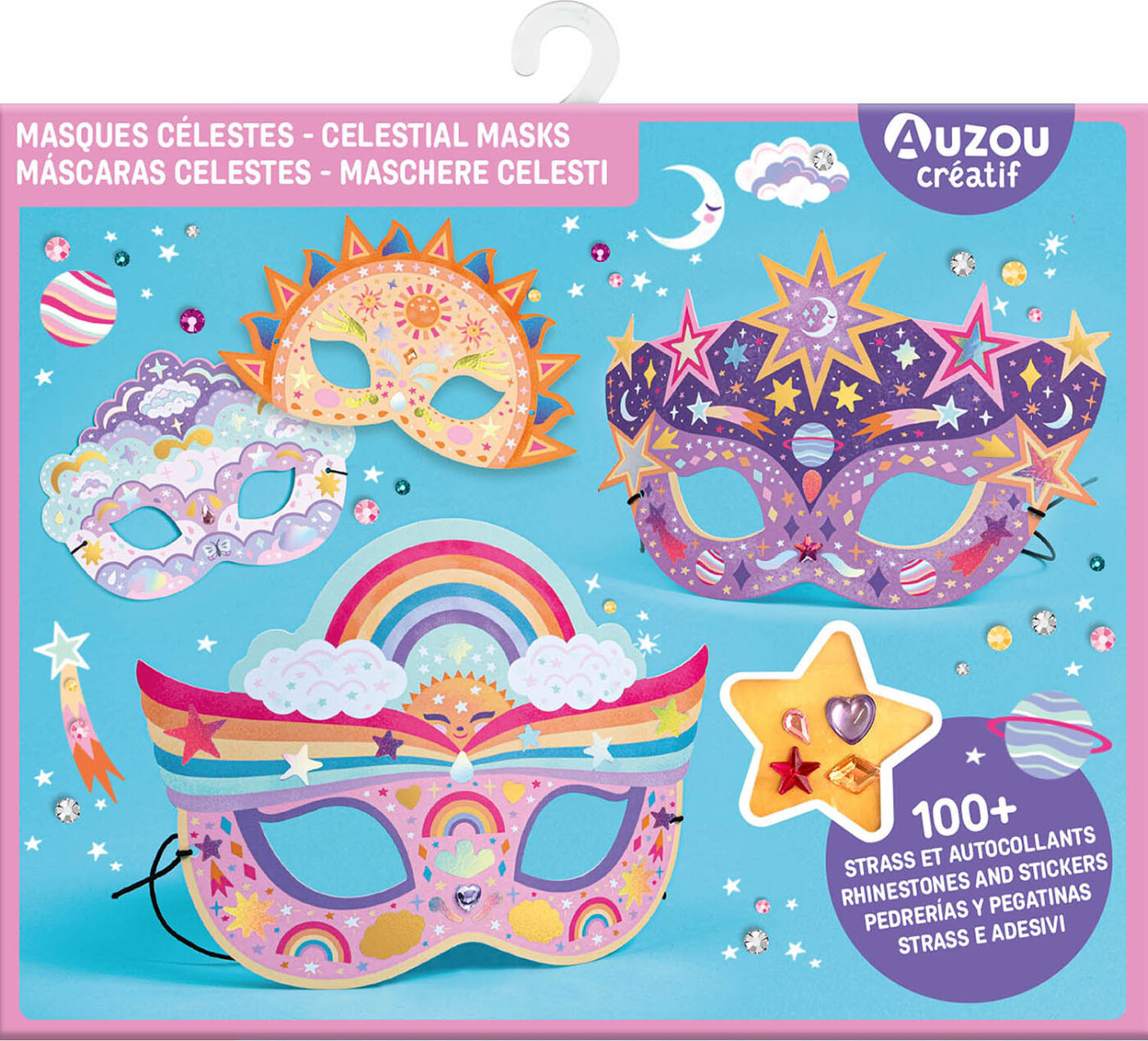 Auzou - Aktivitetssæt - Dekorer Masker - Univers