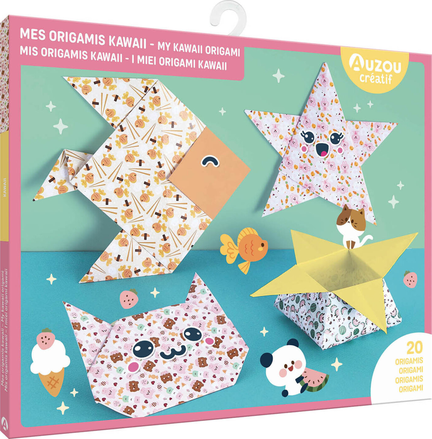 Auzou - Aktivitetssæt - Kawaii Origami