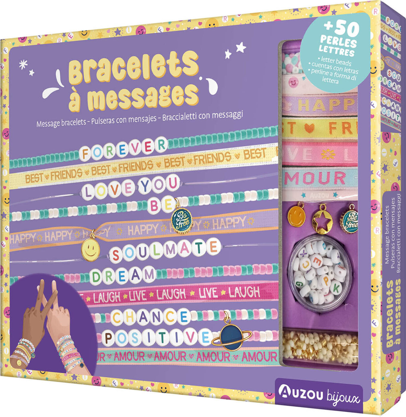 Auzou - Jewellery Factory - Besked Armbånd - Stort Sæt