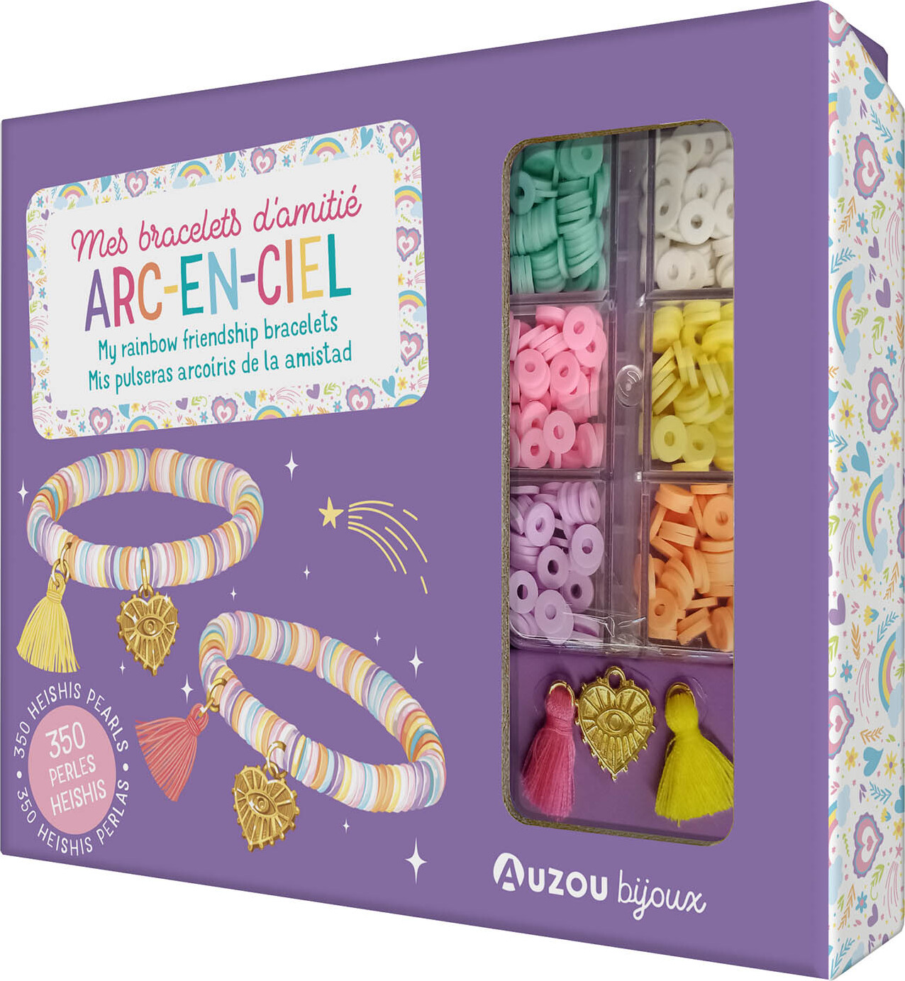 Auzou - Jewellery Factory - Lav Selv Regnbue Venskabsarmbånd
