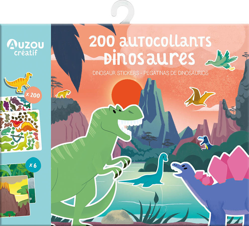 Auzou - Klistermærker - Dinosaurer 200 Stk