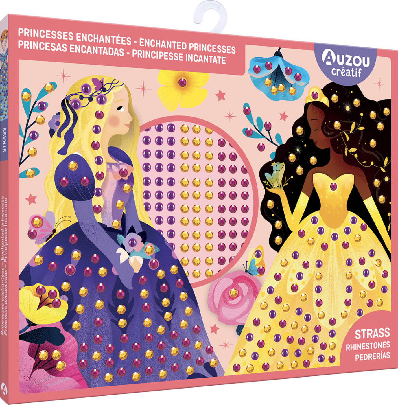 Auzou - Kreasæt - Kunst Med Rhinsten - Prinsesse