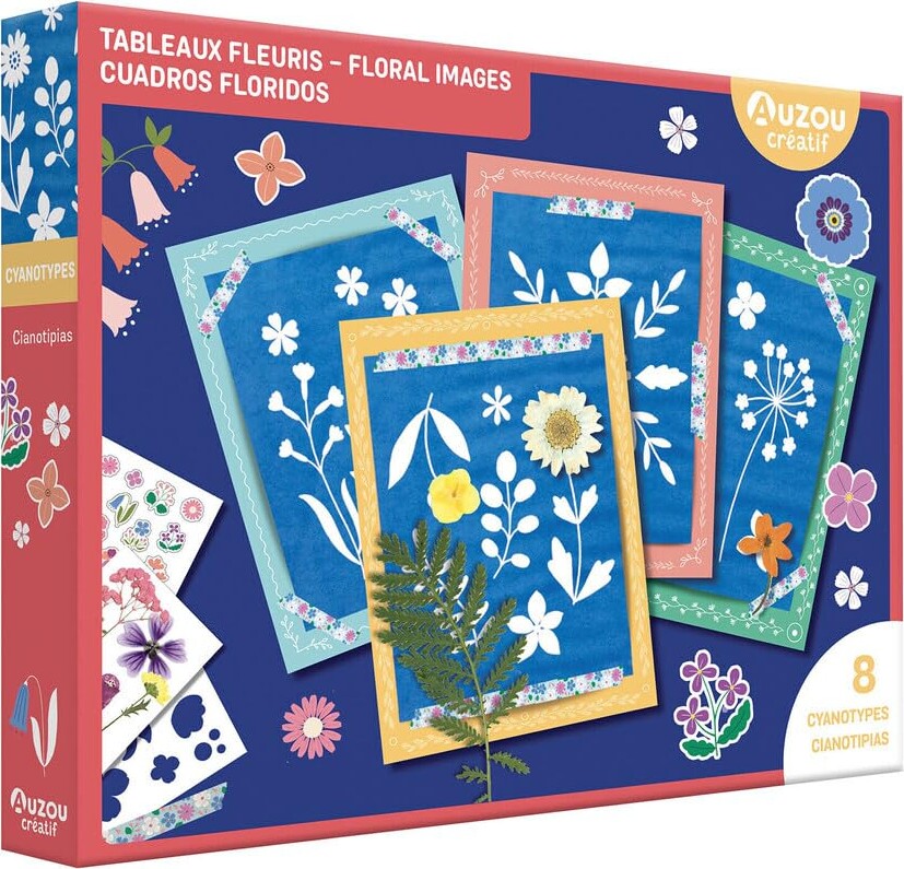 Auzou - Lystryk - Cyanotypi - Blomster