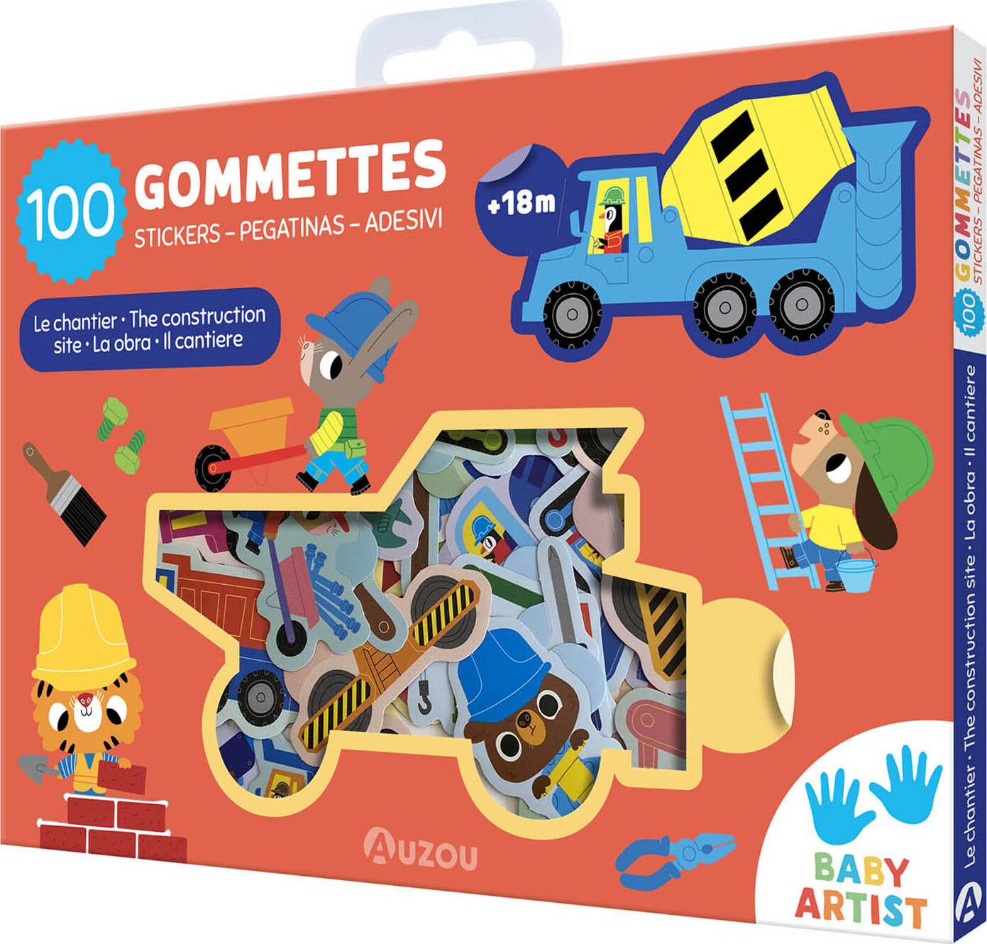 Auzou - Mine Første Klistermærker - Byggeplads