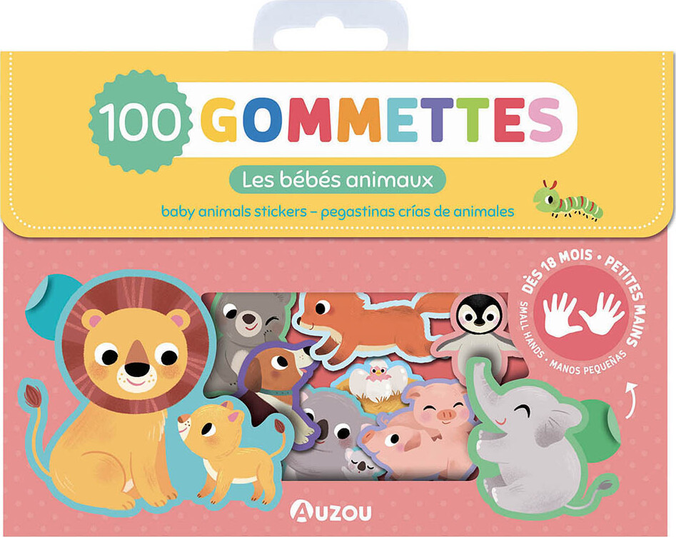 Auzou - Mine Første Klistermærker - Dyreunger