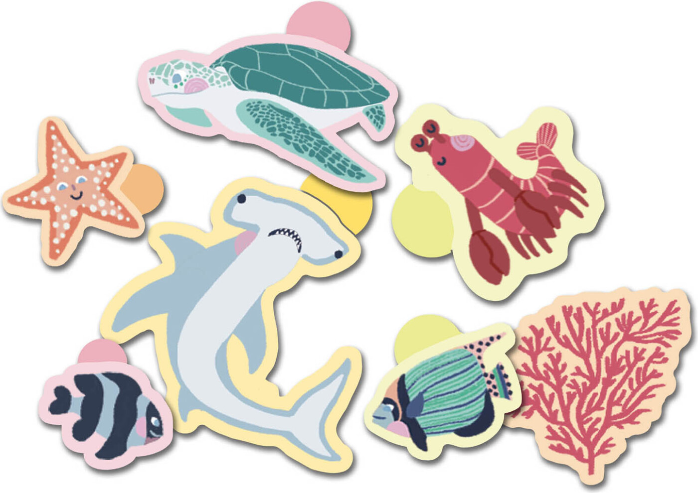 Auzou - Mine Første Klistermærker - Havets Dyr