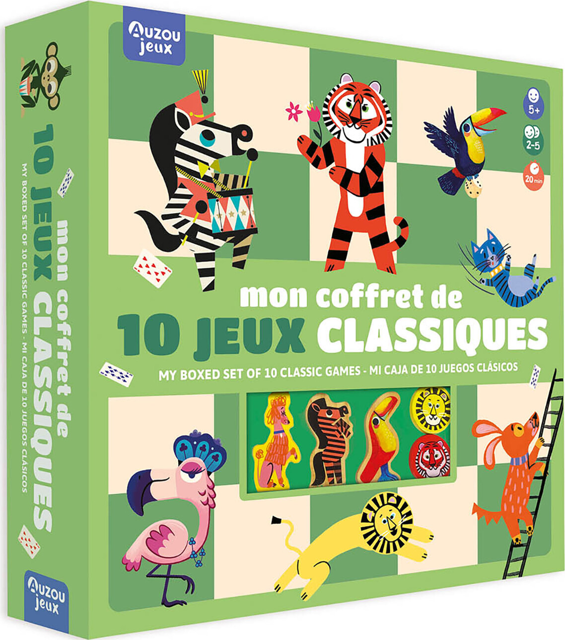 Auzou - Spil - 10 Klassiske Spil