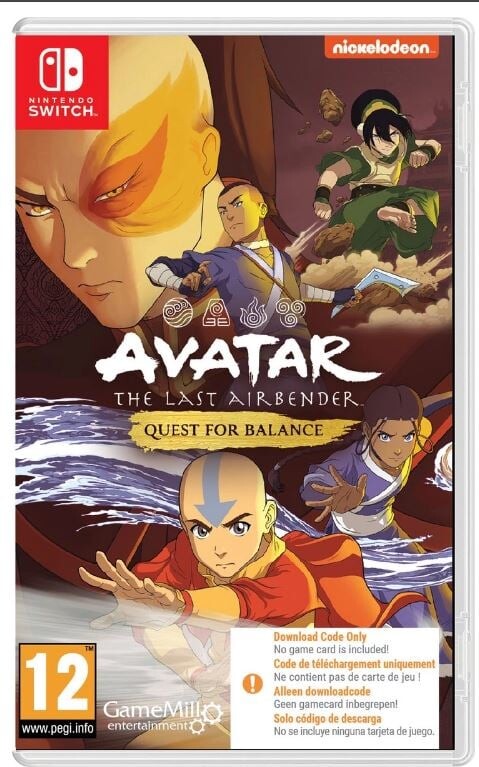 Avatar: The Last Airbender - Quest for Balance (Code in a Box) - Nintendo Switch - Action