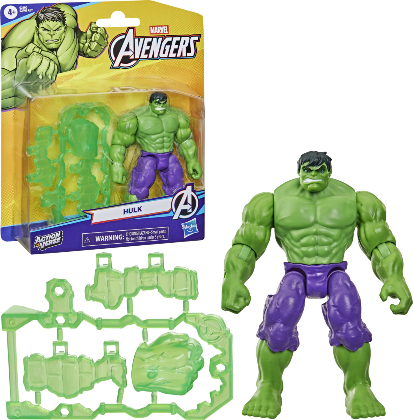 Avengers - Figur Med Udstyr 11 Cm - Hulk