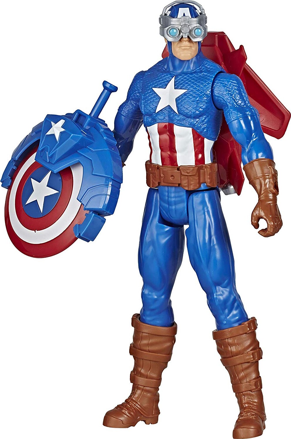 Avengers - Titan Hero Figur - Blast Gear Captain America - 30 Cm