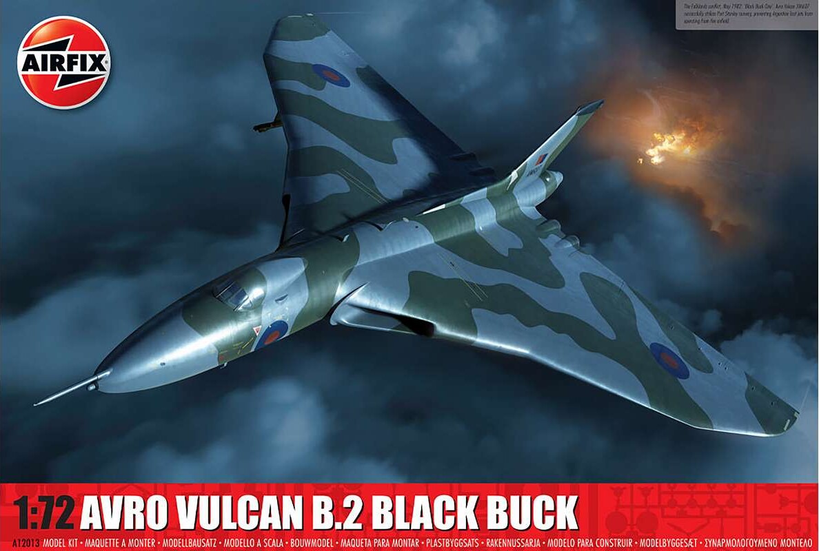 Airfix - Avro Vulcan B.2 Black Buck Byggesæt - 1:72 - A12013