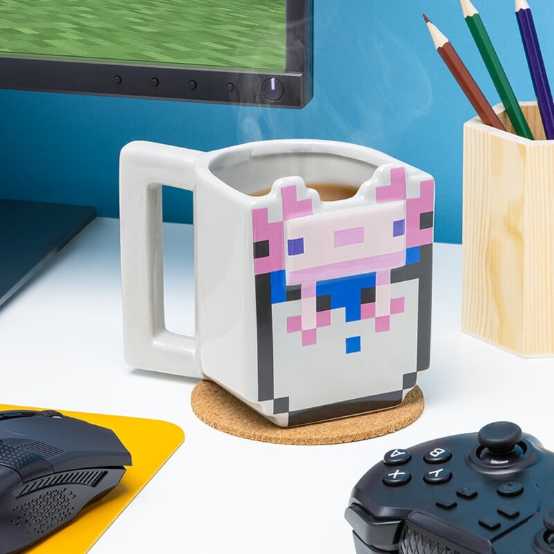 Se Minecraft Krus - Axolotl Mug - 350 Ml hos Gucca.dk