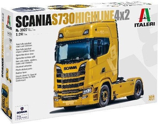 Billede af Italeri - Scania S730 Highline 4x2 Lastbil Byggesæt - 1:24 - 3927