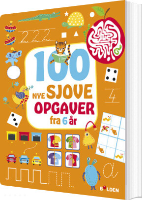 Billede af 100 Nye Sjove Opgaver - Fra 6 år - Diverse - Bog