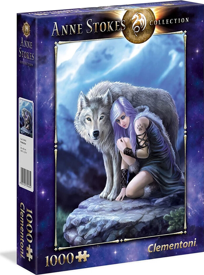 Clementoni Puslespil - Anne Stokes - Protector - 1000 Brikker