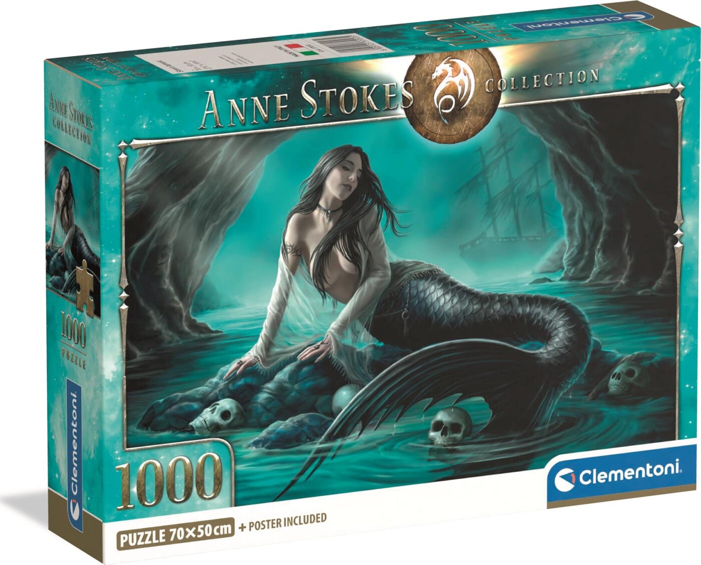 Clementoni Puslespil - Anne Stokes - Siren's Lament - 1000 Brikker