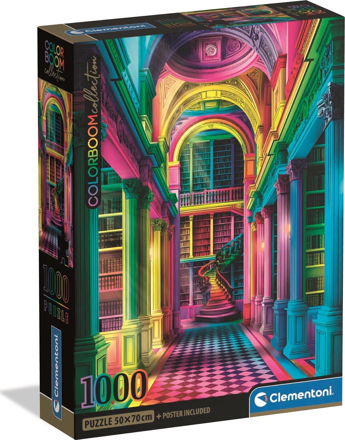 Clementoni Puslespil - Colorboom - Athenaeum - 1000 Brikker
