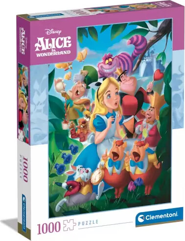 Disney Puslespil - Alice I Eventyrland - Clementoni - 1000 Brikker