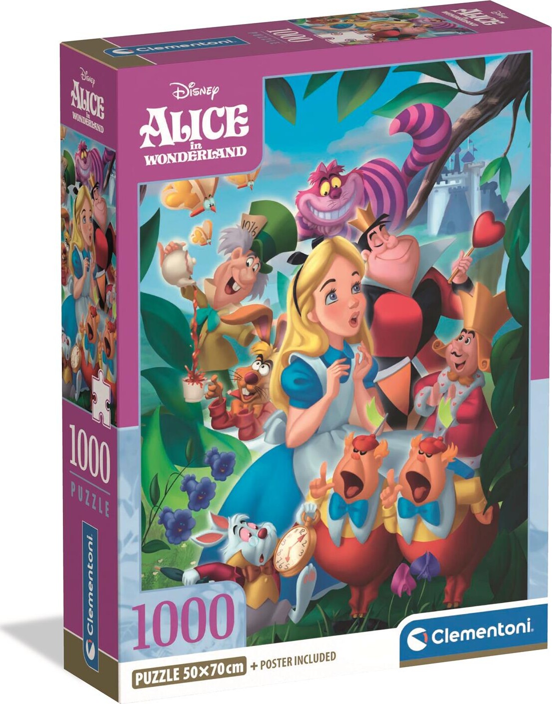 Disney Puslespil - Alice I Eventyrland - 1000 Brikker - Clementoni