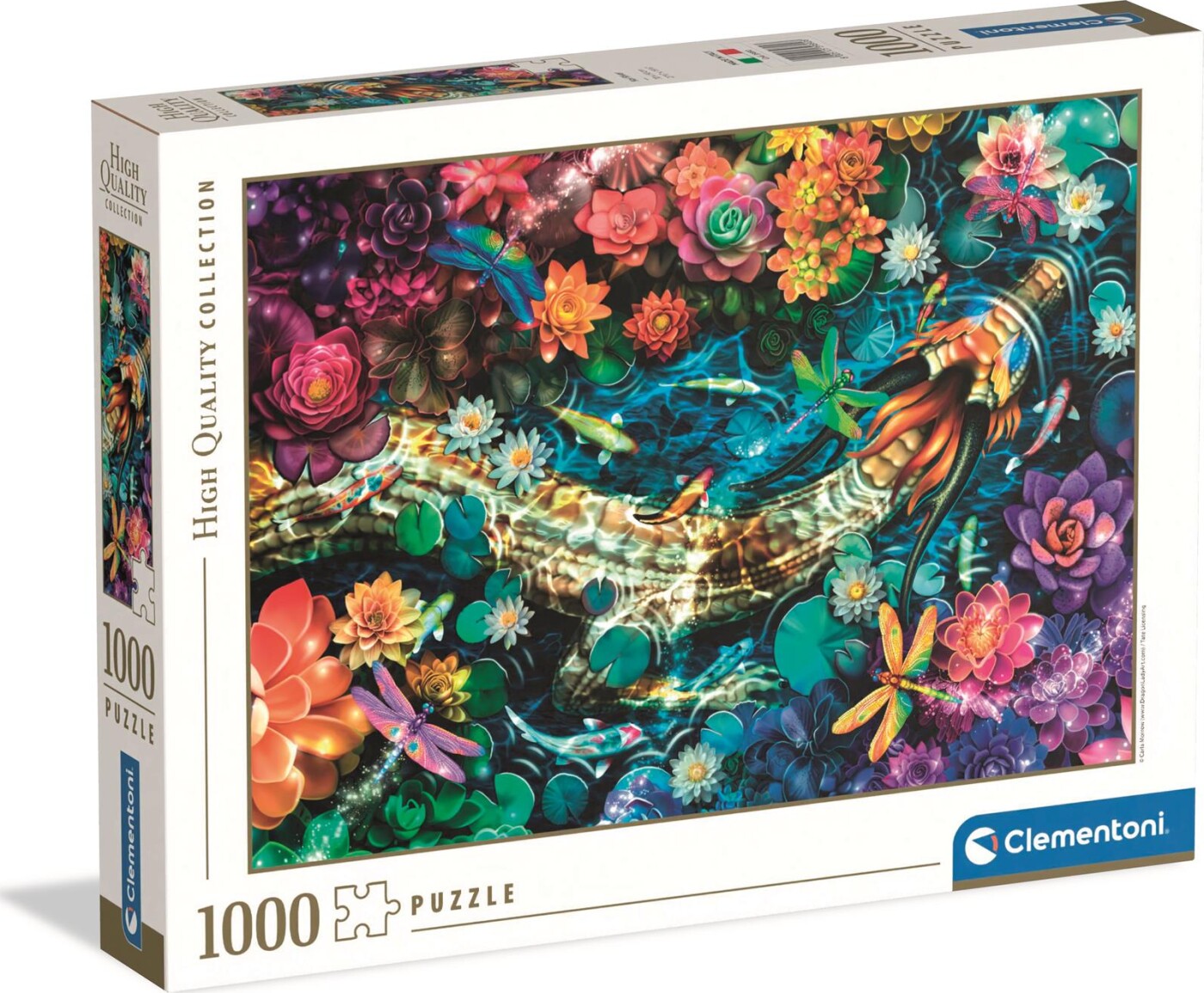 Clementoni Puslespil - Koi River - High Quality - 1000 Brikker