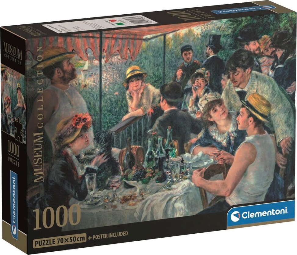 Clementoni - Lunch Boating Party - Renoir - Puslespil 1000 Brikker