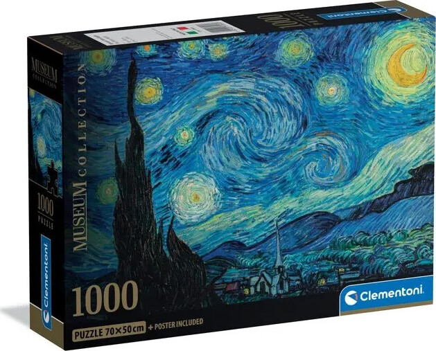 Clementoni - The Starry Night - Vincent Van Gogh - Puslespil 1000