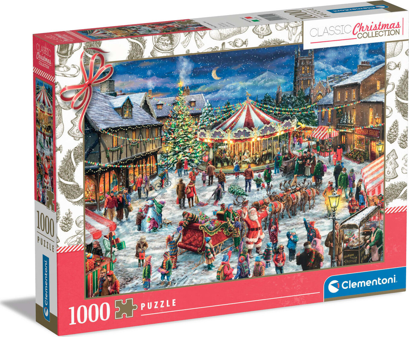 Clementoni - The Christmas Fair - Classic Christmas - 1000 Brikker