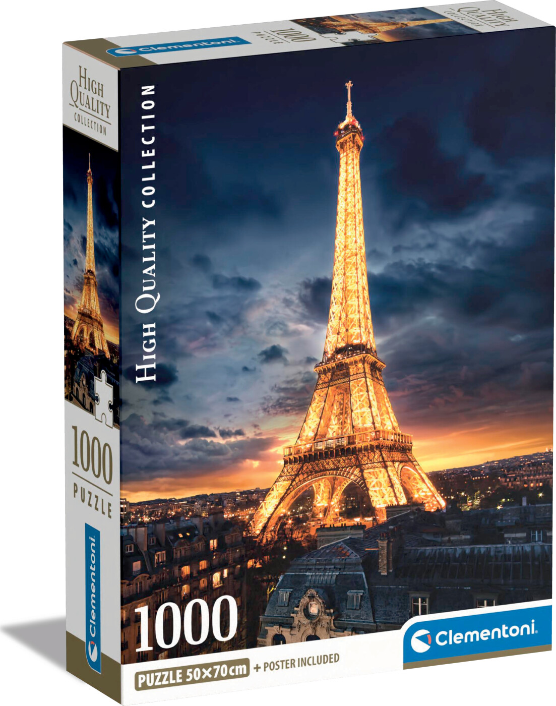 Se Clementoni Puslespil - Eiffeltårnet - High Quality Collection - 1000 Brikker hos Gucca.dk