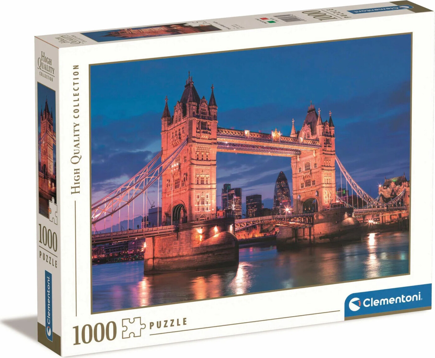 Clementoni Puslespil - Tower Bridge - High Quality - 1000 Brikker