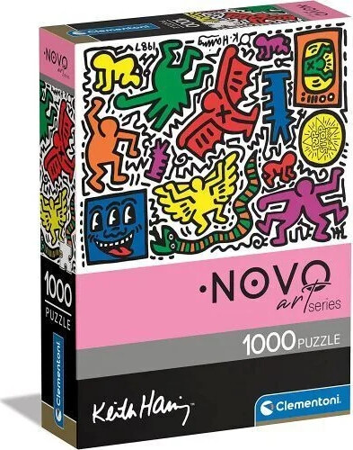 Billede af Clementoni Puslespil - Keith Haring - Novo Art - 1000 Brikker