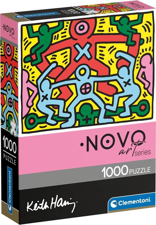 Billede af Clementoni Puslespil - Keith Haring - Novo Art - 1000 Brikker