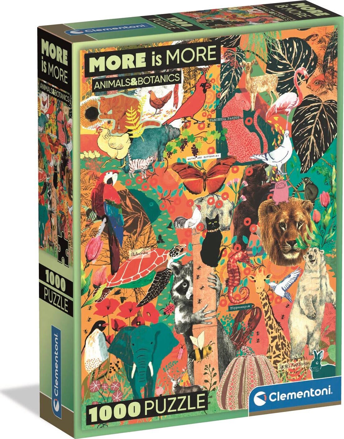 Clementoni Puzzle More Is More - Animal&Botanics 1000 pieces 2D Puslespil