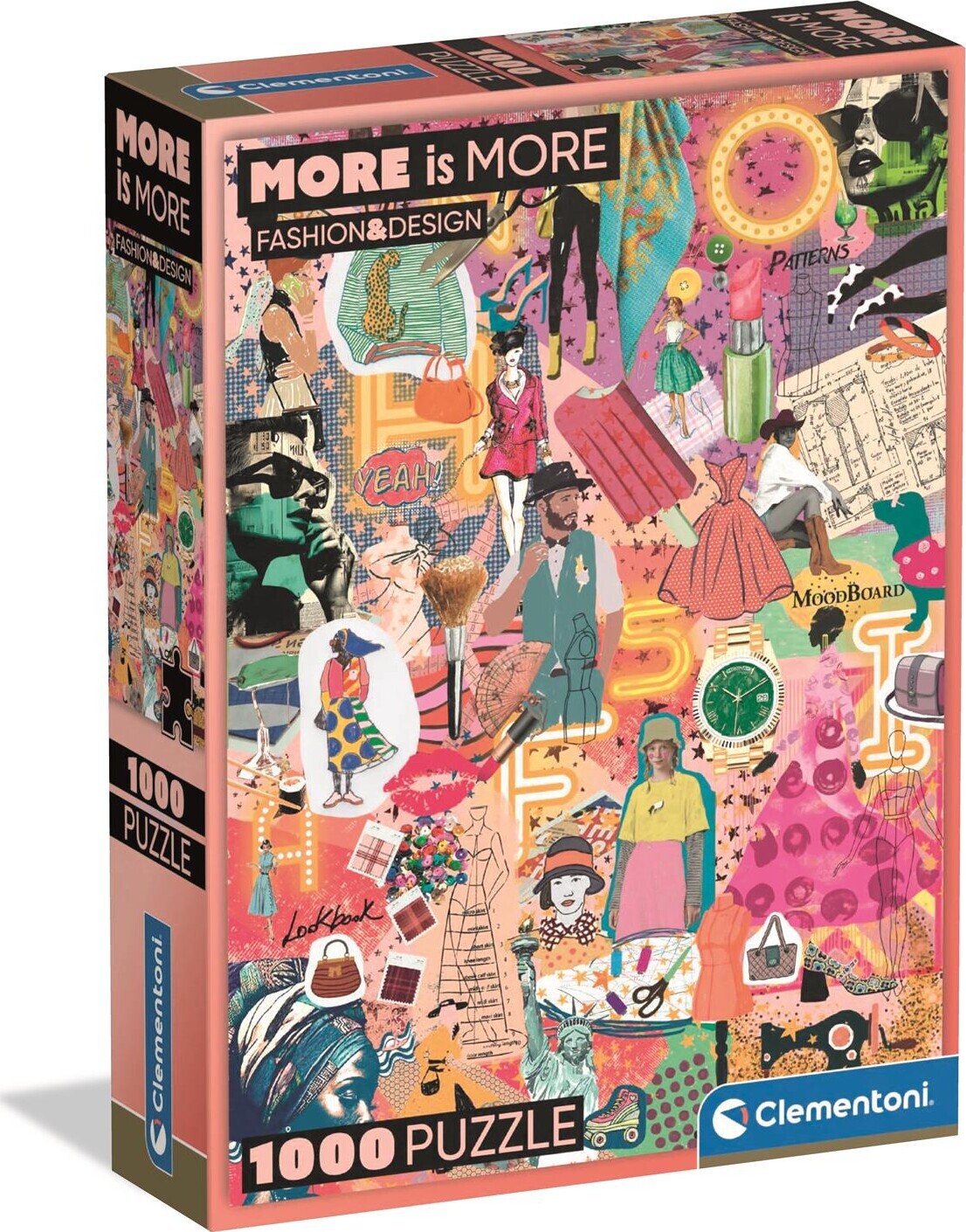 Clementoni Puzzle More Is More - Fashion&Design 1000 pieces 2D Puslespil