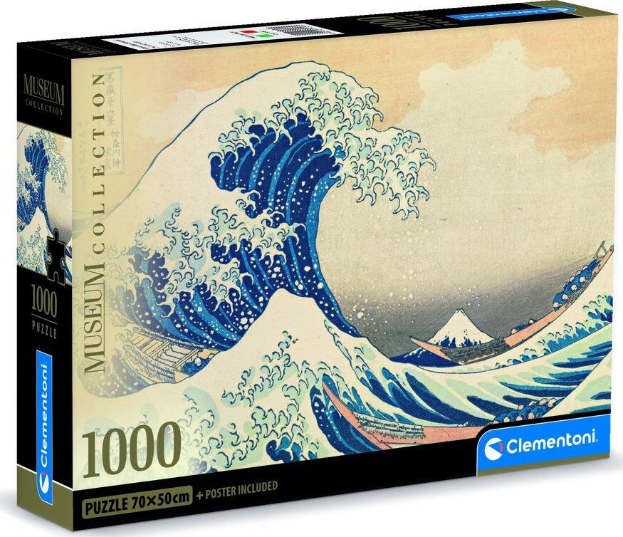 Clementoni - The Great Wave - Hokusa - Museum - Puslespil 1000
