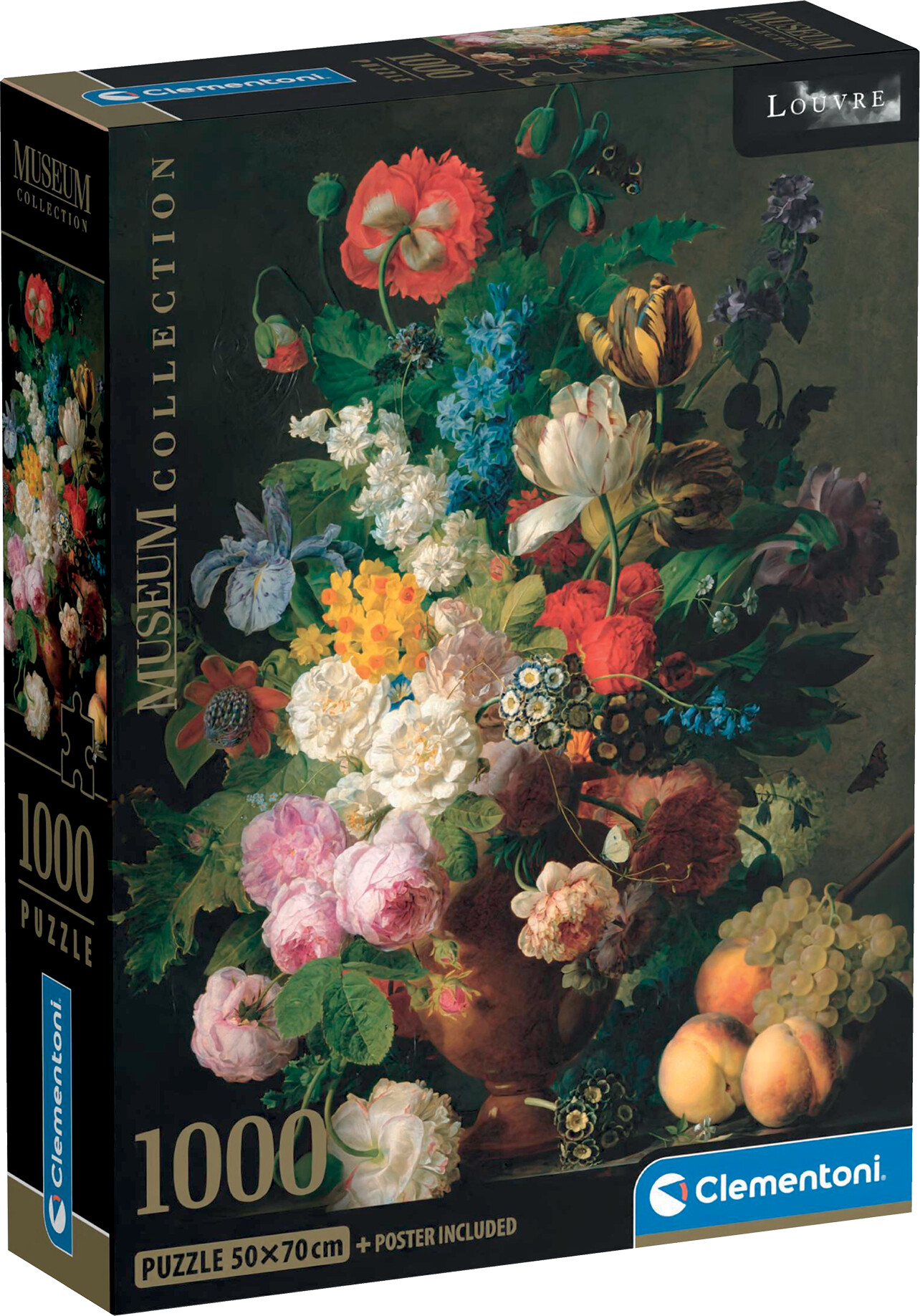 Clementoni - Bowl Of Flowers - Louvre - Museum - Puslespil - 1000