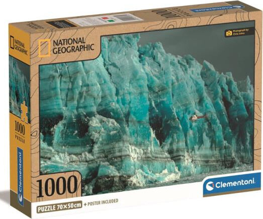 Clementoni Puslespil - National Geographic Hubbard Glacier - 1000 Brikker