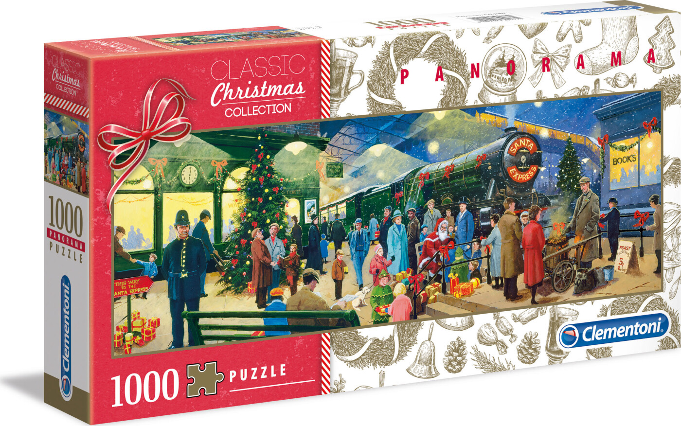 Clementoni Puslespil - Jul - Christmas Collection - 1000 Brikker