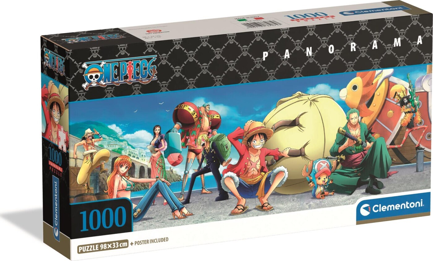 One Piece Puslespil - High Quality Panorama - 1000 Brikker - Clementoni