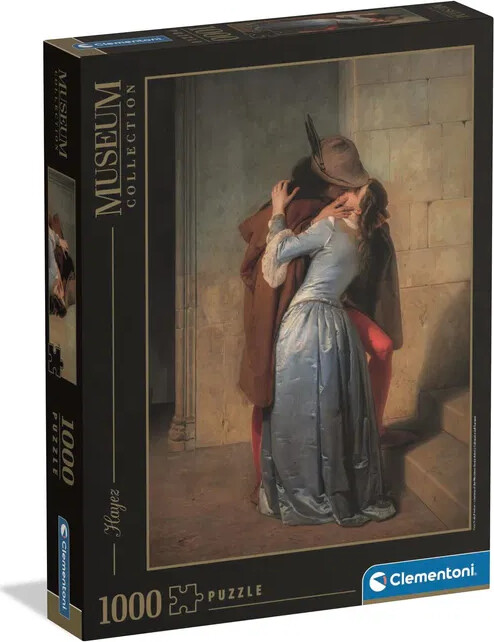 1000 Puslespil The Kiss - Hayez (museum) Brikker