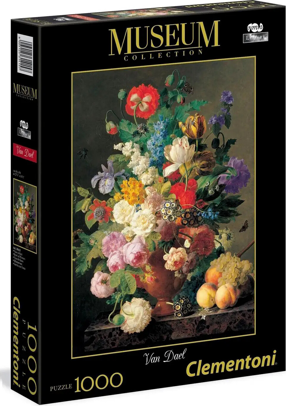1000 Puslespil Van Dael-vase De Fleur (museum) Brikker