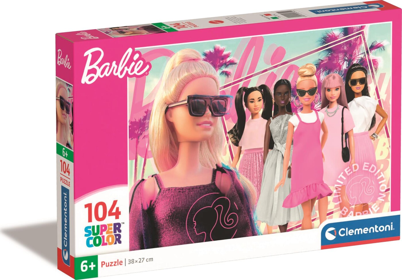 Billede af Barbie Puslespil - Super Color - 104 Brikker - Clementoni hos Gucca.dk
