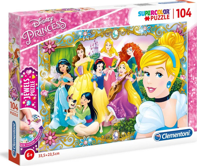 Disney Princess Puslespil - Jewels - 104 Brikker - Clementoni