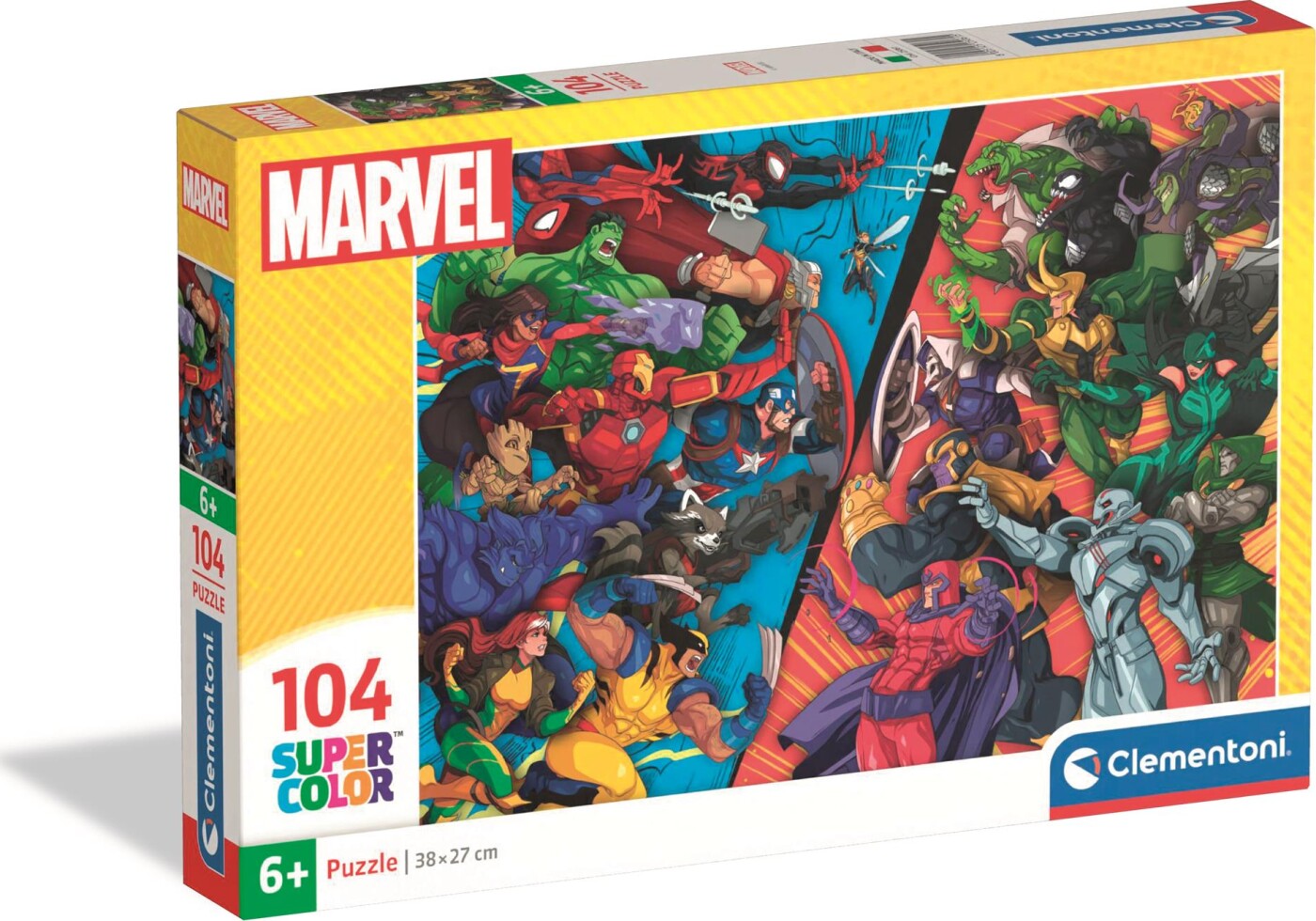 Puslespil Clementoni Marvel vs Heroes 104 brikker