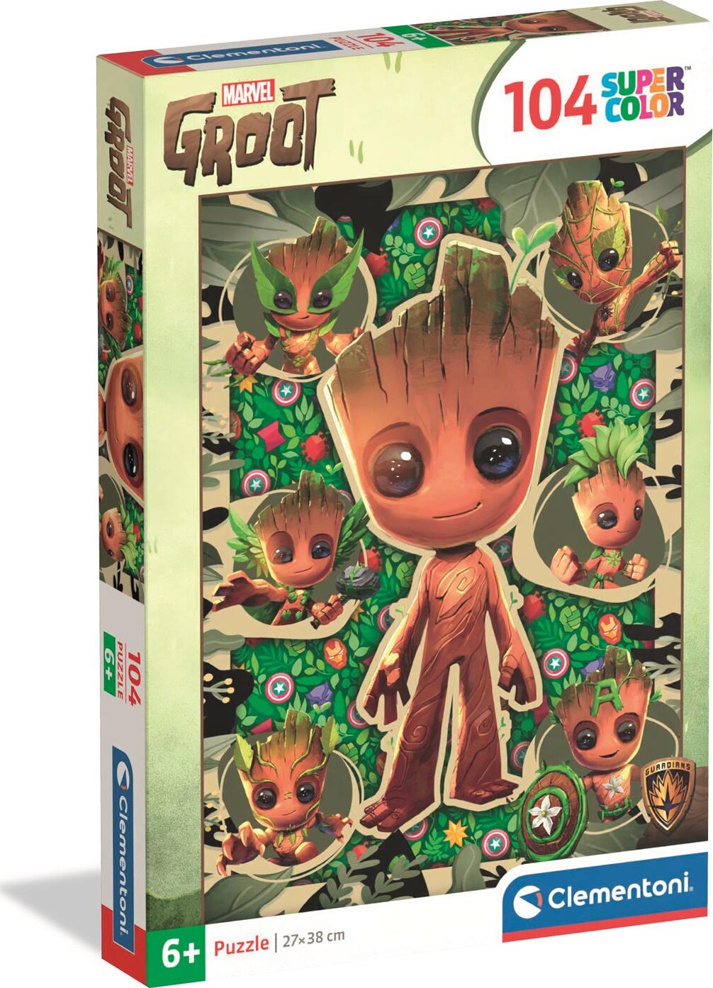Marvel Puslespil - I Am Groot - Color - 104 Brikker - Clementoni