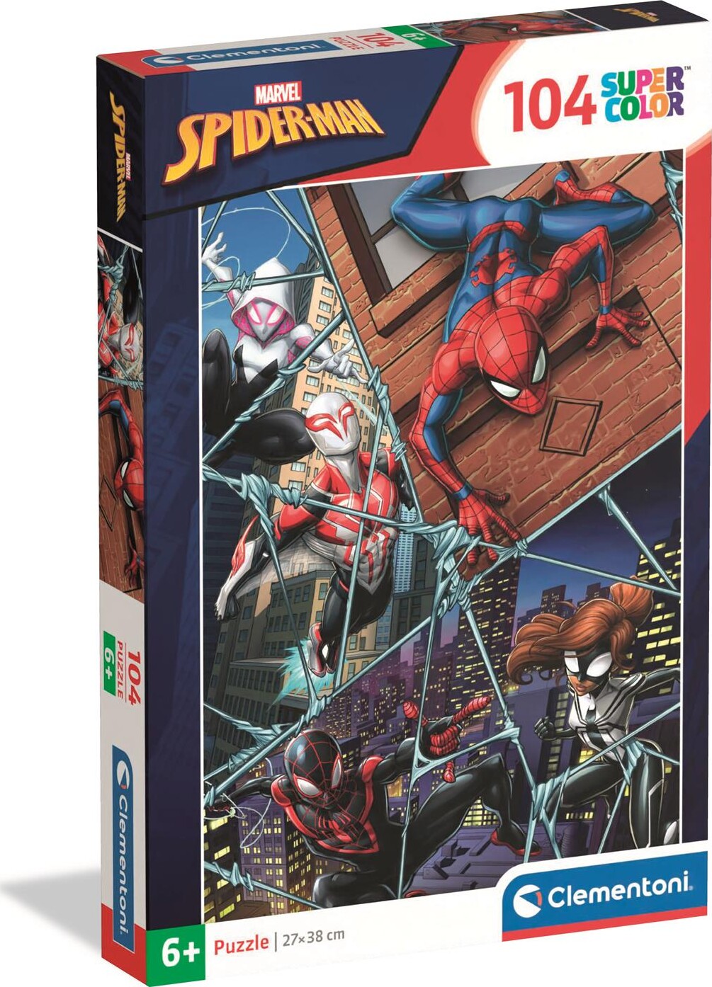 Spider-man Puslespil - Marvel - Color - 104 Brikker - Clementoni