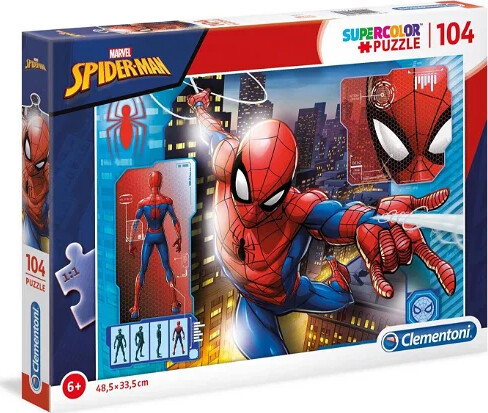 Spiderman Puslespil - Marvel - 104 Brikker - Clementoni