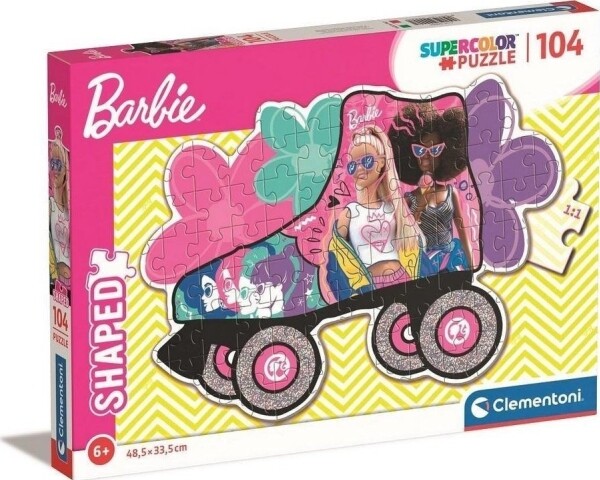 Barbie Puslespil - Rulleskøjte - 104 Brikker - Clementoni