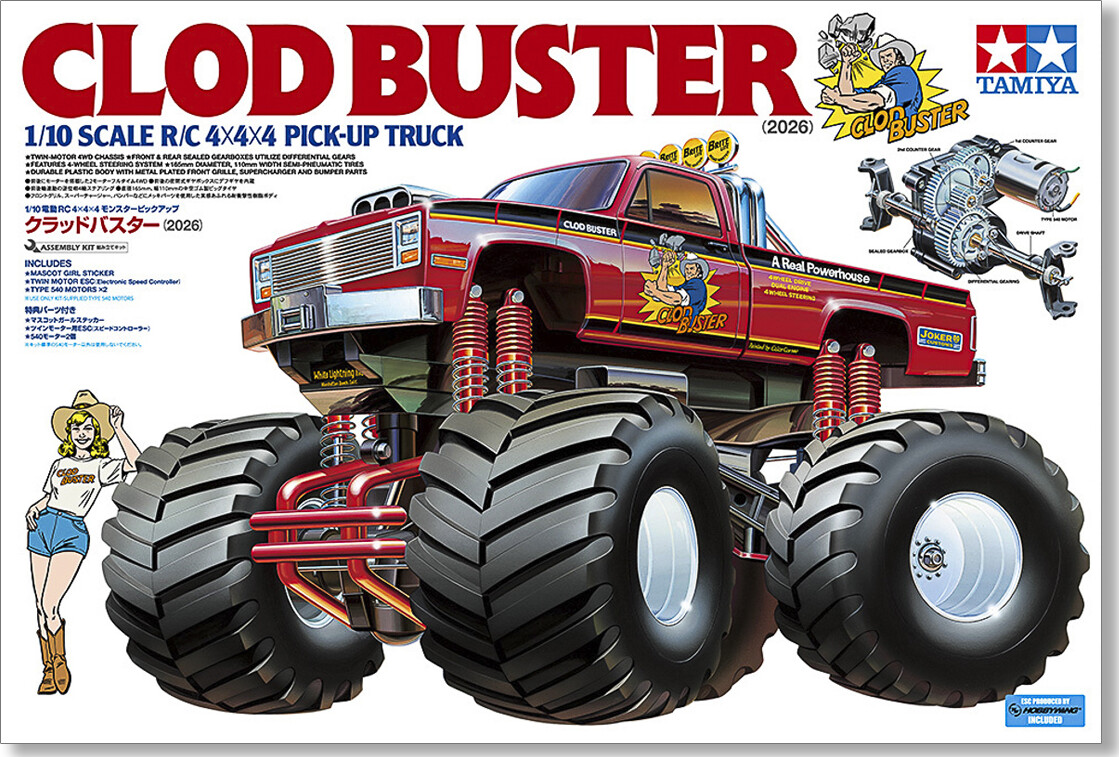 Tamiya 58762 - R:c Clod Buster 2026 Pickup Truck - 1:10