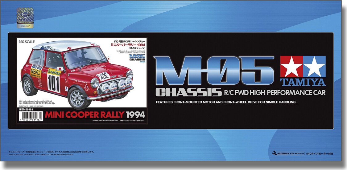 Tamiya 58483 - Rc Mini Cooper Rally 1994 Bil - M-05 - 1:10
