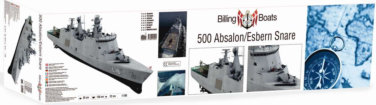 Billing Boats - Absalon Model Skib Byggesæt - 1:100 - 01-00-0500